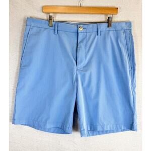 Southern Tide Seersucker Skipjack Shorts Blue on Blue Men Size 38 / 9 Inseam